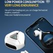 LY09 TWS Wireless Bluetooth Earbuds, Touch Control, Charging Case, White - 6