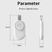 Portable Magnetic Wireless Charger for Apple Watch 1-10/SE, Type-C, White - 3