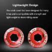 ENLEE M18 Blue Aluminum Bicycle Crank Cover Screws - 4