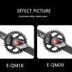 ENLEE M18 Blue Aluminum Bicycle Crank Cover Screws - 8