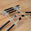 Transparent Acrylic Makeup Brush Storage Stand - 2pcs Display Holder - 4