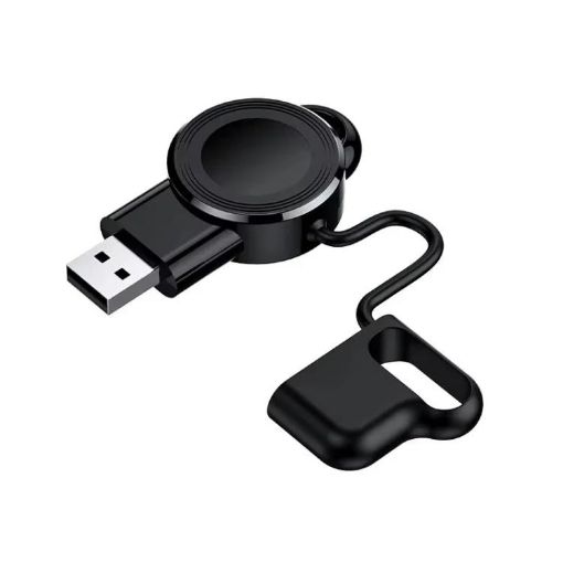 Magnetic Wireless Charger for Apple Watch 1-10/SE - Portable & Mini (Black) - 1