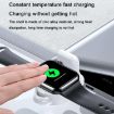 Magnetic Wireless Charger for Apple Watch 1-10/SE - Portable & Mini (Black) - 9