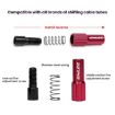 ENLEE Red 4mm Bicycle Shift Center Trim & Brake Cable Adjustment Screws - 5