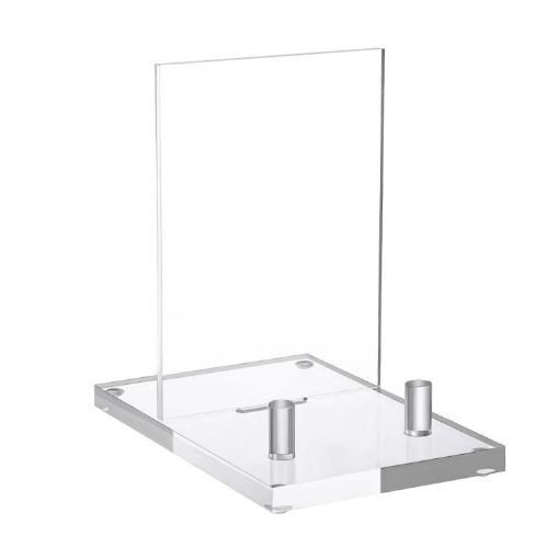 Acrylic Book Picture Frame Plate Stand YX157 Display Holder - 1