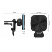 Magnetic Wireless Car Charger for iPhone 12-16 Air Vent Holder White - 4