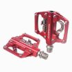 RACEWORK RK213 Red Mountain Bike SPD + Flat Dual-purpose Pedal Pair - 1