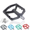 RACEWORK RK579 Bicycle Wide Anti-slip Nylon Pedal - 1 Pair (Black) - 2