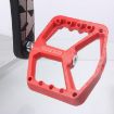 RACEWORK RK579 Bicycle Wide Anti-slip Nylon Pedal - 1 Pair (Black) - 7