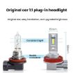 2pcs Mini H11 Direct Plug Car LED Headlight Bulb - White Light - 6