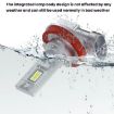 2pcs Mini H16 Direct Plug Car LED Headlight Bulb - White Light - 9