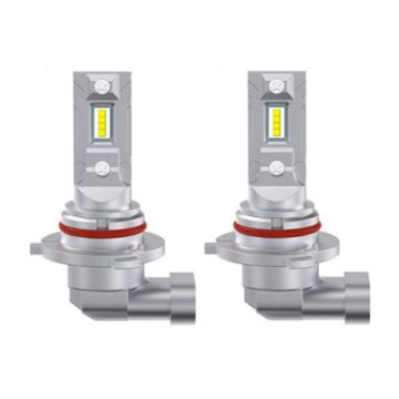 2pcs Mini 9012 LED Headlight Bulbs - Direct Plug, White Light - 1
