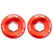 ZTTO M19 Red Aluminum Alloy Crank Cover Screws, 2pcs for Mountain Bike - 1