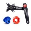 ZTTO M19 Red Aluminum Alloy Crank Cover Screws, 2pcs for Mountain Bike - 2