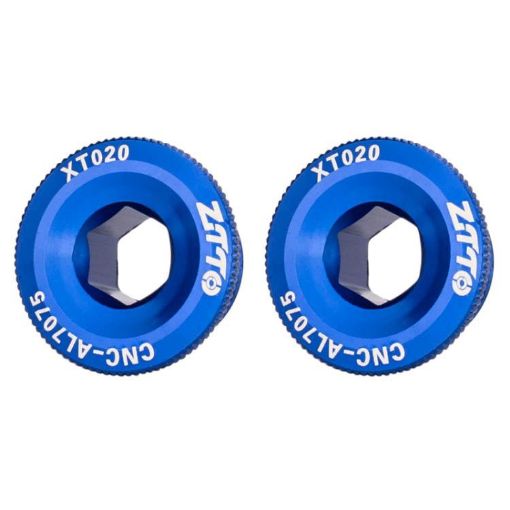 ZTTO M20 Blue Aluminum Alloy Crank Cover Screws, 2pcs for Mountain Bike - 1