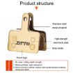 ZTTO MJ-01E Mountain Bike Brake Pads, 2 Pairs, Full Metal Copper Base - 4