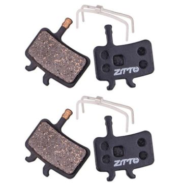 ZTTO MS-02A Semi-Metallic Resin Bicycle Disc Brake Pads, 2 Pairs - 1