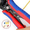 D2 Automatic Crimping & Stripping Pliers - Electrician Wire Tools (Red/Blue) - 2