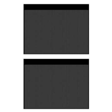 Suction Cup Car Side Window Sunshade Mesh Curtains (Black) - 1 Pair - 1