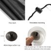 Suction Cup Car Side Window Sunshade Mesh Curtains (Black) - 1 Pair - 4