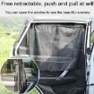 Suction Cup Car Side Window Sunshade Mesh Curtains (Black) - 1 Pair - 6