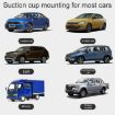 Suction Cup Car Side Window Sunshade Mesh Curtains (Black) - 1 Pair - 7