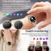 Gold Pink Silicone Strap Sports Smartwatch with Bluetooth Calling & AI Voice - 7