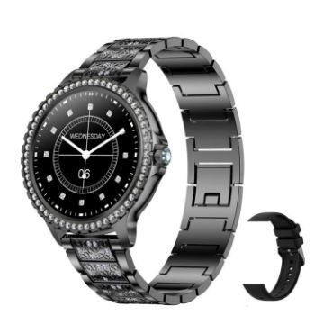 Bluetooth Calling AI Voice Assistant Waterproof Sports Smartwatch, Black - 1