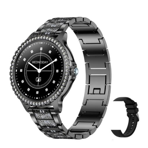 Bluetooth Calling AI Voice Assistant Waterproof Sports Smartwatch, Black - 1