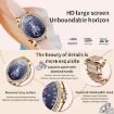 Gold Mesh & Silicone Strap Waterproof Sports Smartwatch with Bluetooth Calling - 4