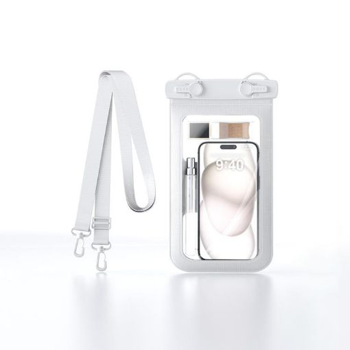 Waterproof Cell Phone Bag IPX8 30m Touch Screen Case - White - 1