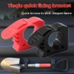 Car Quick-Fix Adjustable Rubber Clamp, 4 Red & 4 Black Clips - 7