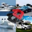 Car Quick-Fix Adjustable Rubber Clamp, 4 Red & 4 Black Clips - 8