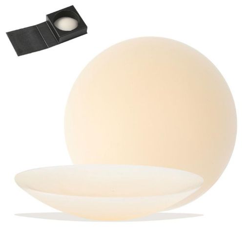 Ultra-Thin Breathable Silicone Self-Adhesive Breast Stickers 8CM White - 1