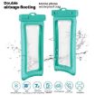 White TPU Dual Airbag Floating Waterproof Phone Pouch for Diving & Swimming - 5