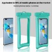 White TPU Dual Airbag Floating Waterproof Phone Pouch for Diving & Swimming - 9