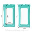 Green TPU Dual Airbag Floating Waterproof Phone Pouch for Diving & Swimming - 4