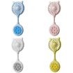 Yellow Mini Suction Cup USB Rechargeable Portable Folding Desktop Fan - 2