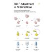 Yellow Mini Suction Cup USB Rechargeable Portable Folding Desktop Fan - 5