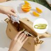 Yellow Mini Suction Cup USB Rechargeable Portable Folding Desktop Fan - 7