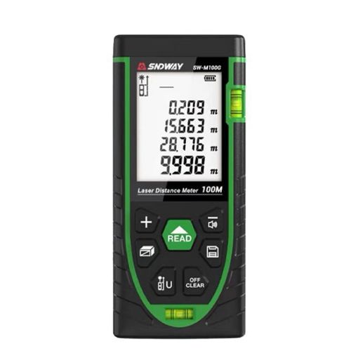 SNDWAY SW-M100G 100M Green Laser Range Finder for Indoor Outdoor Use - 1