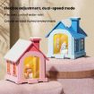 Portable 500ML Snow House Humidifier USB Snowman Light, Rechargeable Blue - 4
