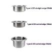 Stainless Steel Car Yacht Cup Holder, B Type 201, 35MM Curled Edge - 5