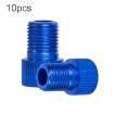 ZTTO 10pcs Presta to Schrader Valve Converter Kit for Bikes - Blue - 1