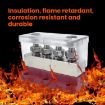 600A RV Yacht Copper Bolt 4 Stud Busbar Terminal Red+Black - 9