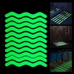 PEVA Glow-in-the-Dark Anti-Slip Stickers 12pcs for Bathroom/Stairs/Floor - 1
