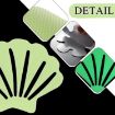 PEVA Glow-in-the-Dark Anti-Slip Stickers 12pcs for Bathroom/Stairs/Floor - 3