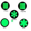 12pcs PEVA Glow-in-the-Dark Anti-Slip Stickers for Bathroom & Stairs - 2