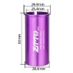 ZTTO Bicycle Seat Post Conversion Sleeve 25.4-28.6mm 2pcs Purple - 2