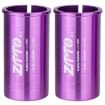 ZTTO Bicycle Seat Post Conversion Sleeve 27.2-30.8mm 2pcs Purple - 1